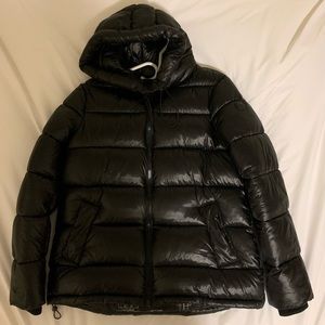 Point Zero Ophelia Puffer Black Jacket in the Size Medium